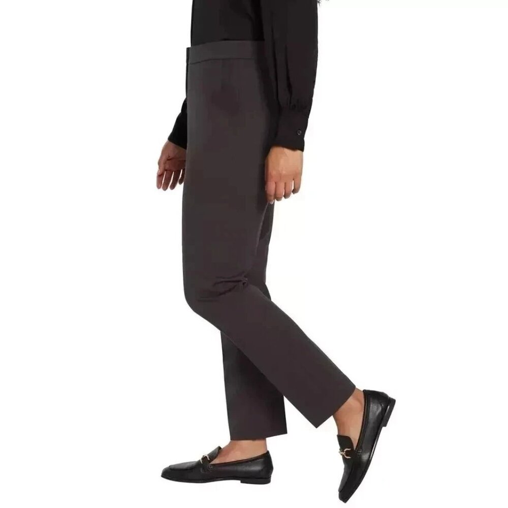 Banana Republic Women's 8 Straight Leg Ponte Pants Flat Front Slacks Brown